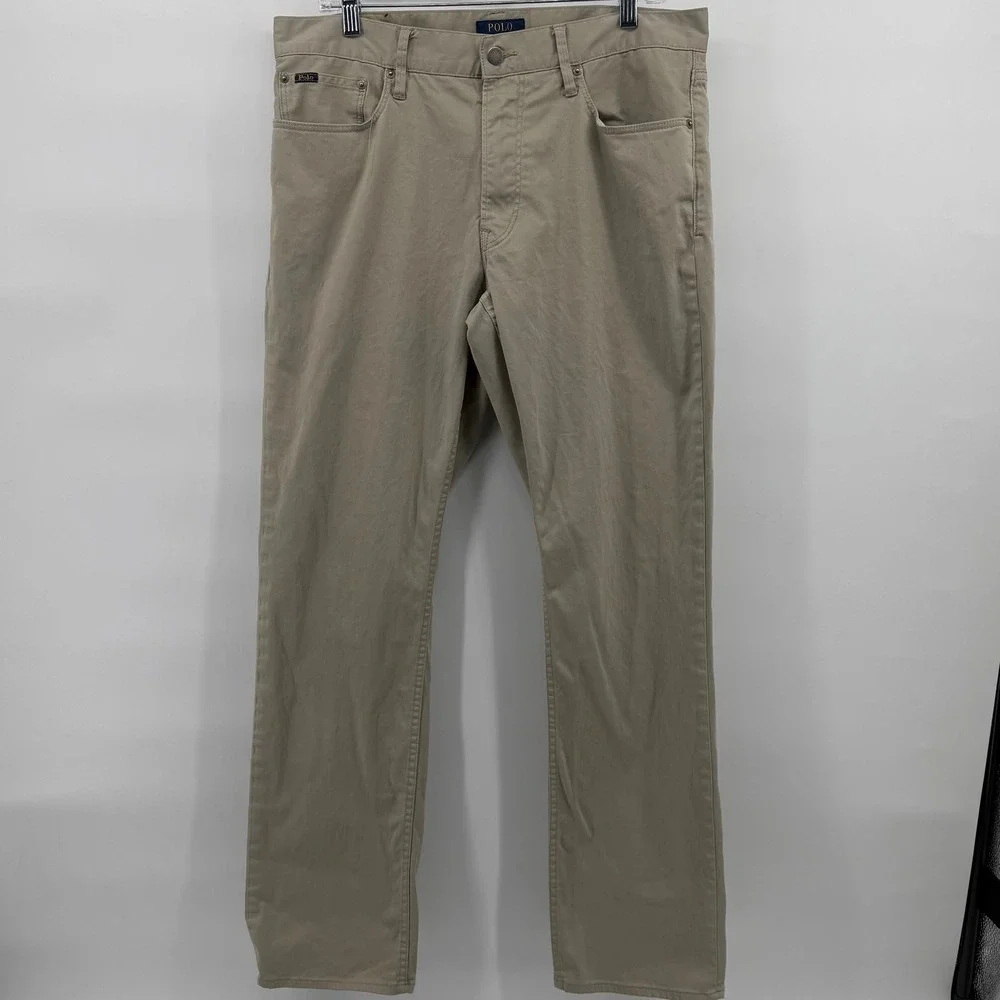 Polo Ralph Lauren Prospect Straight Fit Khaki Chino Pants‎ Mens 34x34